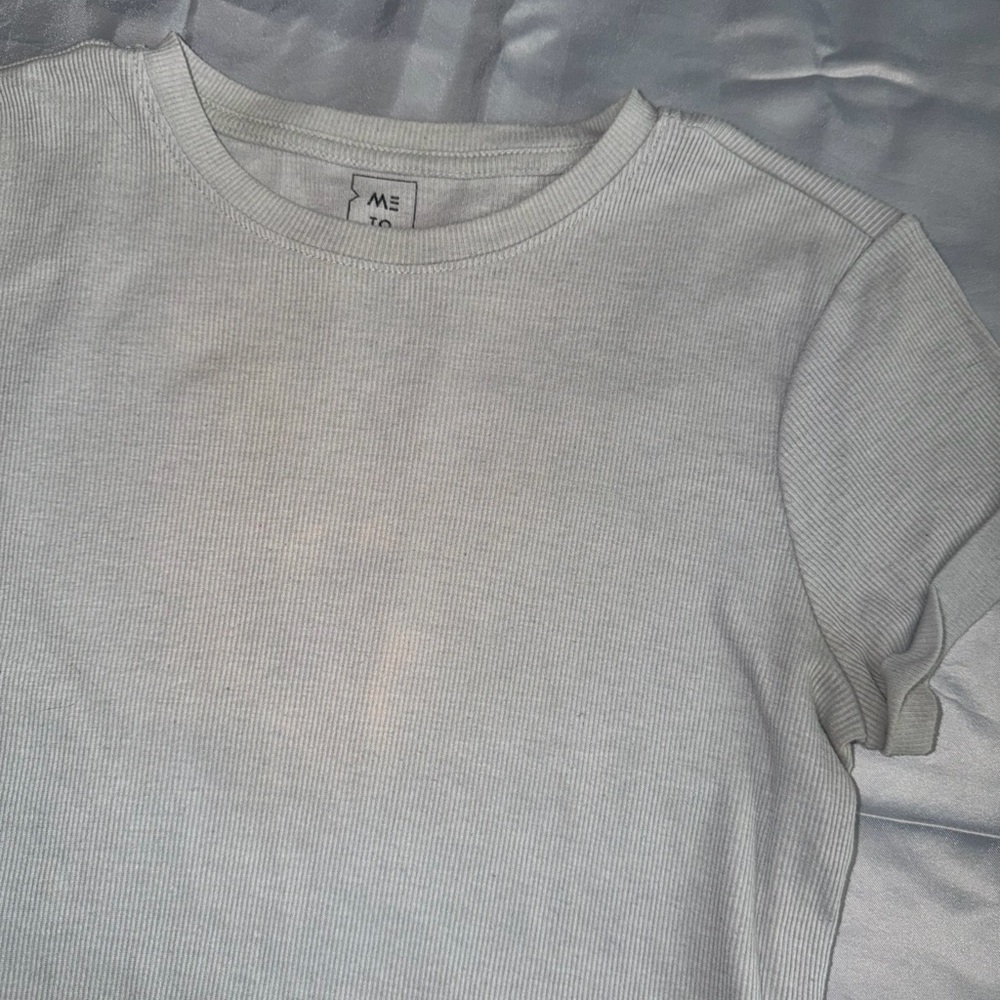 Light Blue/Gray Baby Tee - Picture 3 of 6